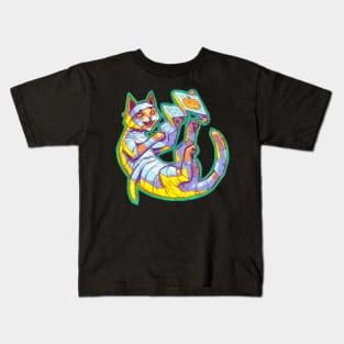 Halloween Mummy Cat Nemo Kids T-Shirt